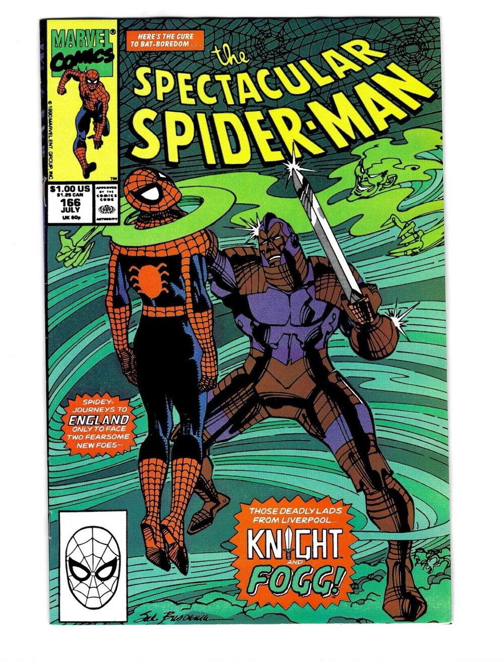 Spectacular Spider-Man #166 Vol. 1 July 1990 Marvel Comics 1st App High Grade